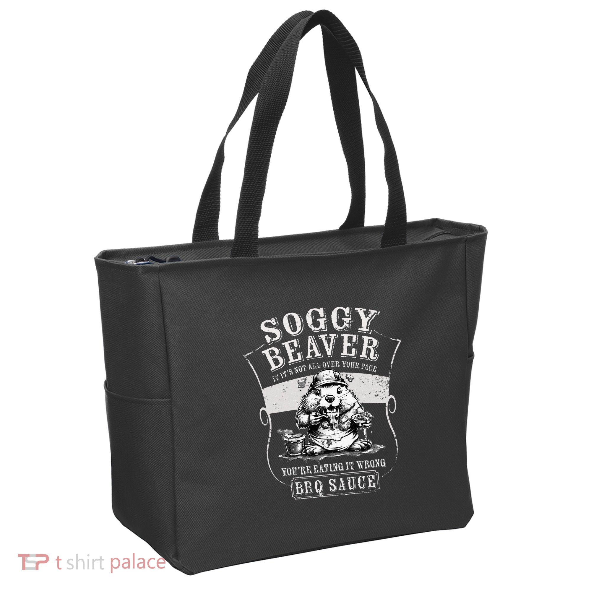 Funny Soggy Beaver Bbq If ItS Not All Over Your Face Tote Bag