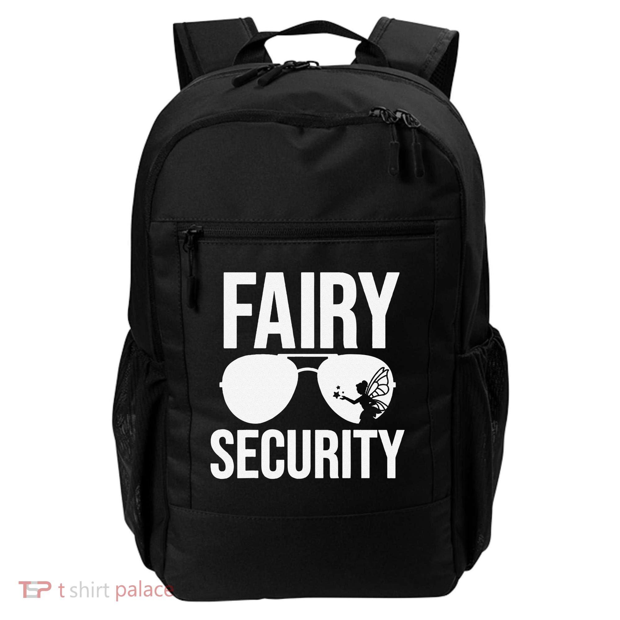 Fairy Security Birthday Family Halloween Dad Mom Backpack