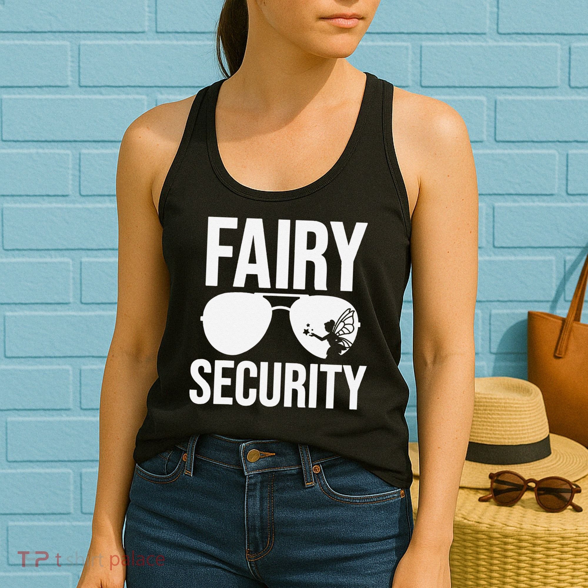 Fairy Security Birthday Family Halloween Dad Mom Women's Tank Top
