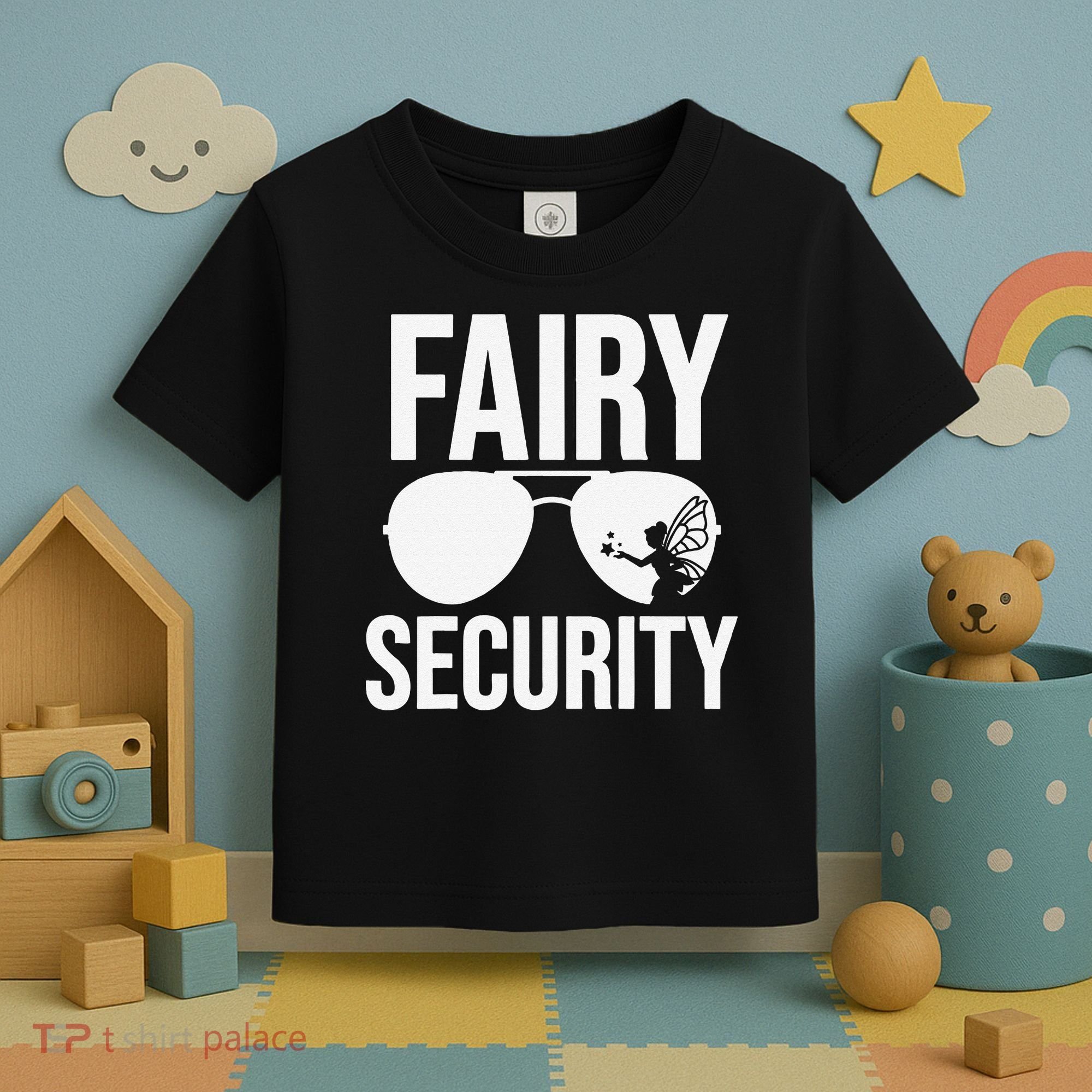 Fairy Security Birthday Family Halloween Dad Mom Toddler T-Shirt