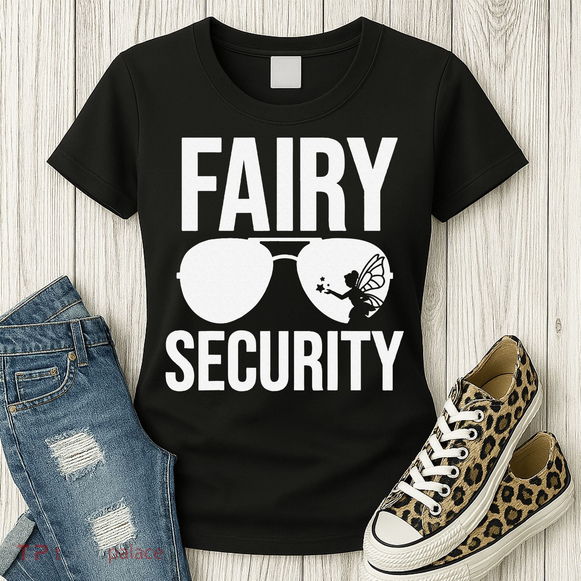 Fairy Security Birthday Family Halloween Dad Mom Women's T-Shirt