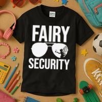 Fairy Security Birthday Family Halloween Dad Mom Kids T-Shirt thumb 3