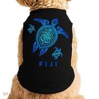 Fiji Sea Blue Tribal Turtle Doggie Tank thumb 0
