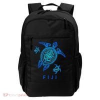 Fiji Sea Blue Tribal Turtle Backpack thumb 0
