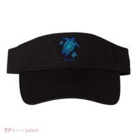 Fiji Sea Blue Tribal Turtle Visor thumb 0