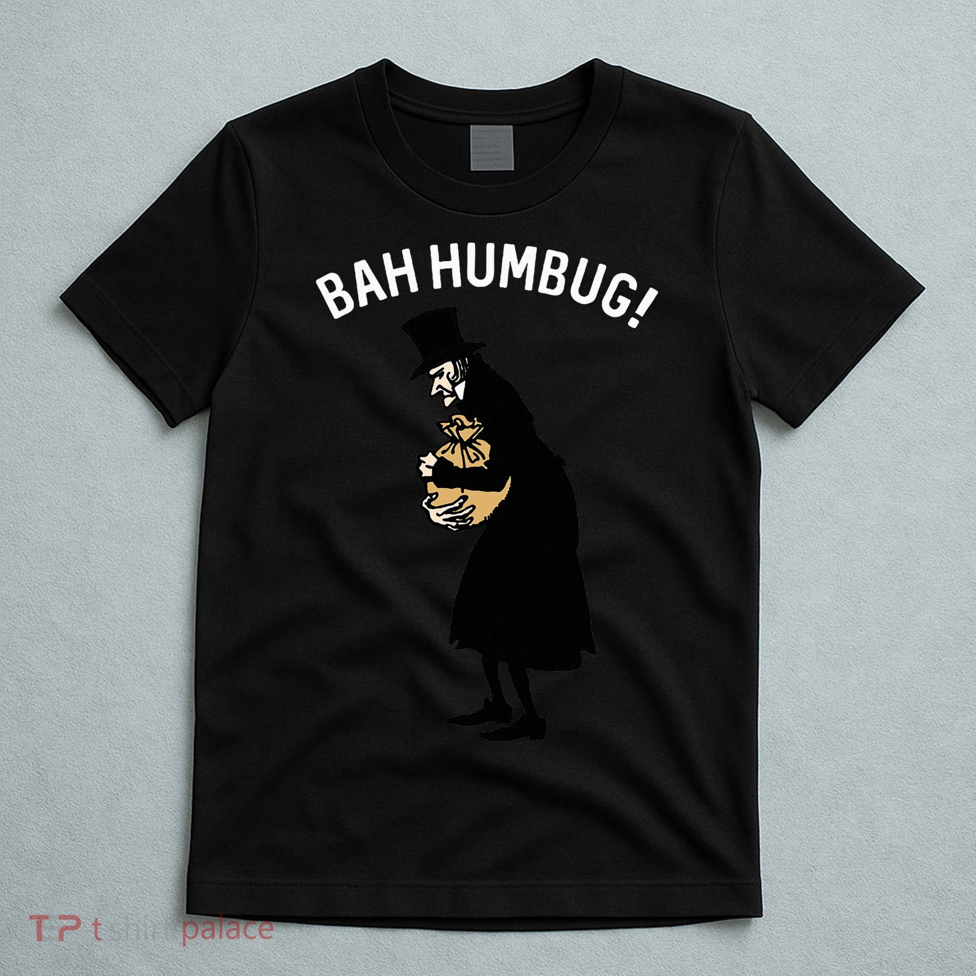 Fun Scrooge Bah Humbug Art Vintage Christmas Carol T-Shirt