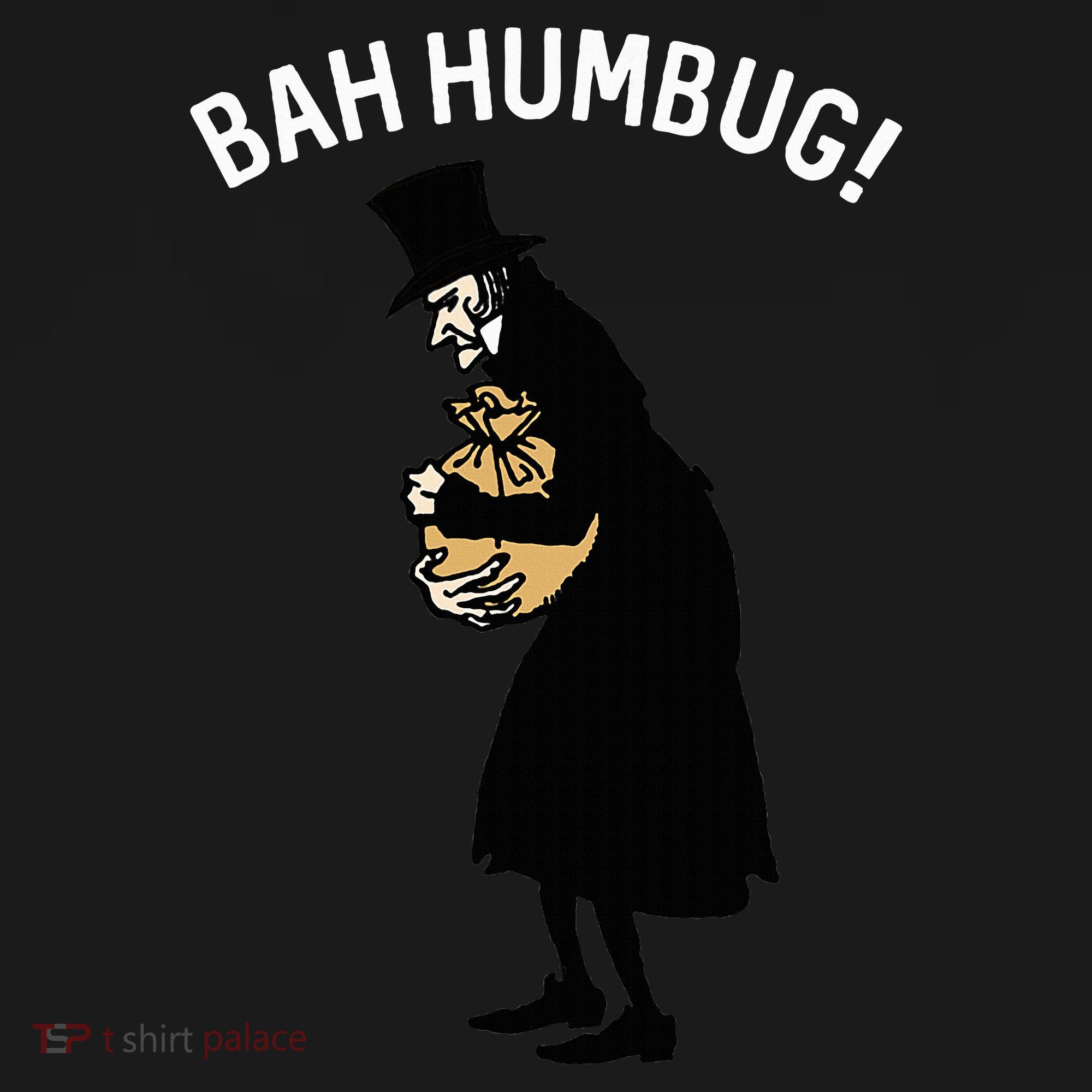 Fun Scrooge Bah Humbug Art Vintage Christmas Carol T-Shirt