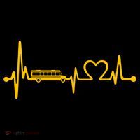 Funny School Bus Driver Gift Love School Bus Heartbeat Gift Coffee Mug thumb 5