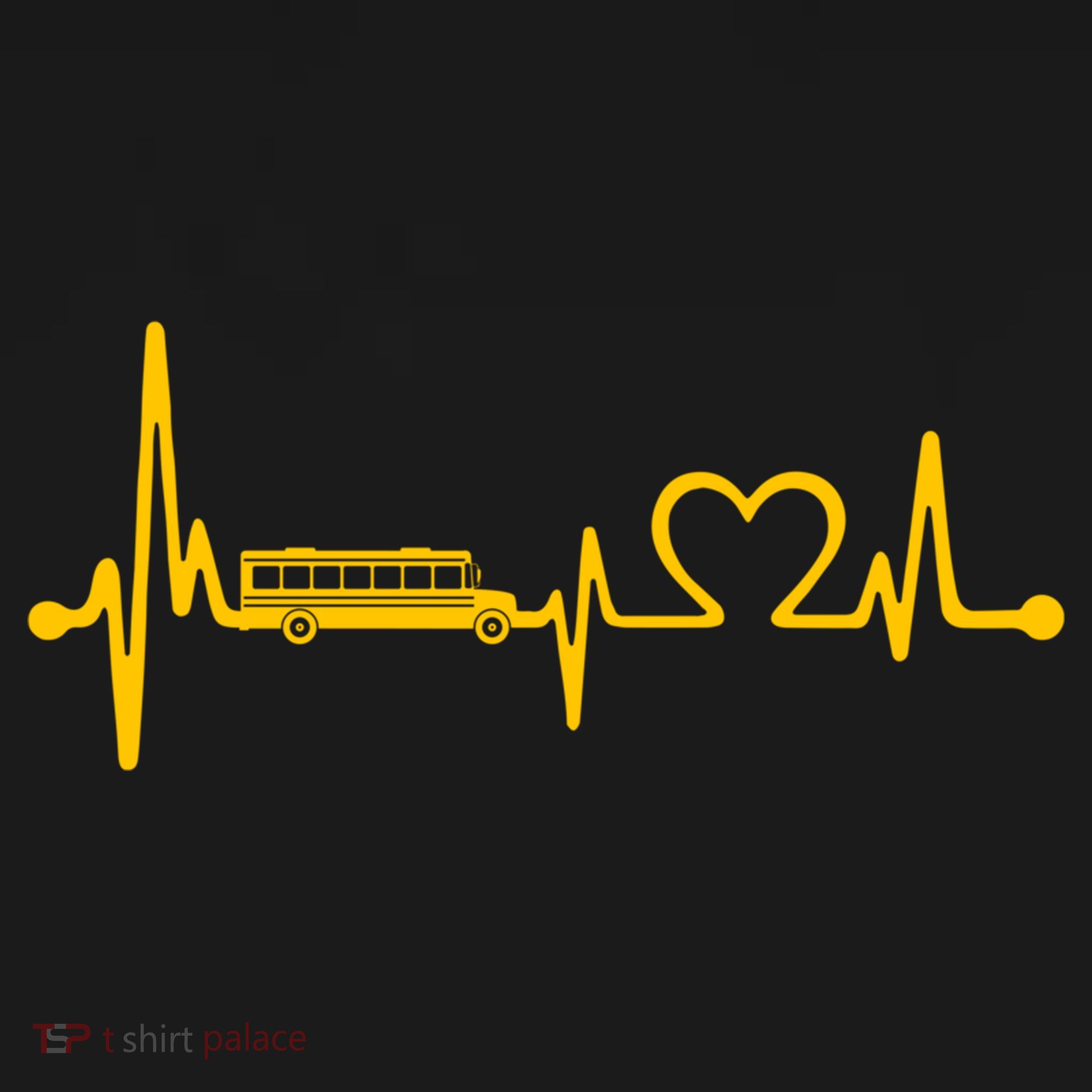 Funny School Bus Driver Gift Love School Bus Heartbeat Gift Ornament