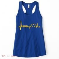 Funny School Bus Driver Gift Love School Bus Heartbeat Gift Women's Tank Top thumb 0