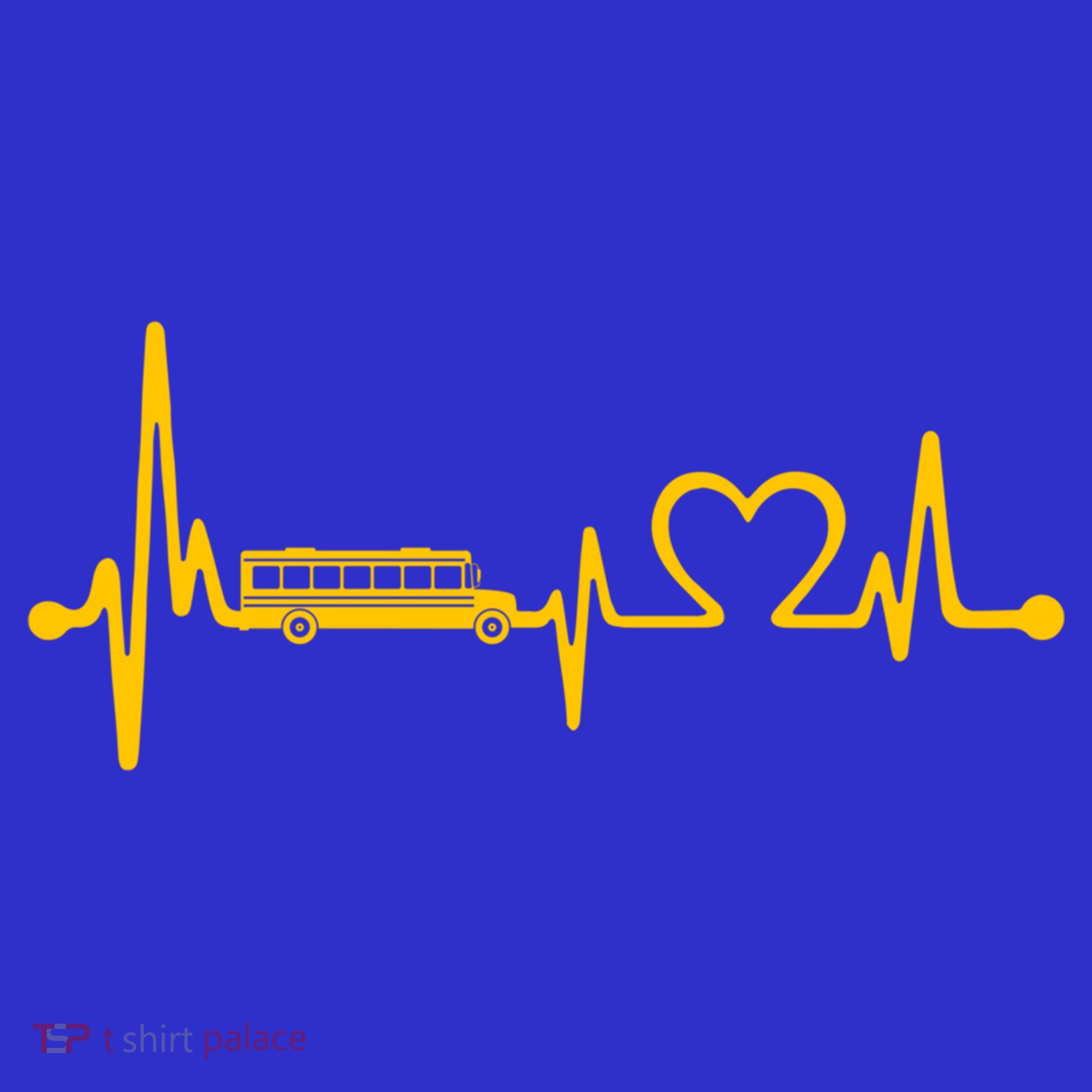 Funny School Bus Driver Gift Love School Bus Heartbeat Gift Women's Tank Top