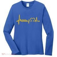 Funny School Bus Driver Gift Love School Bus Heartbeat Gift Women's Long Sleeve Shirt thumb 0