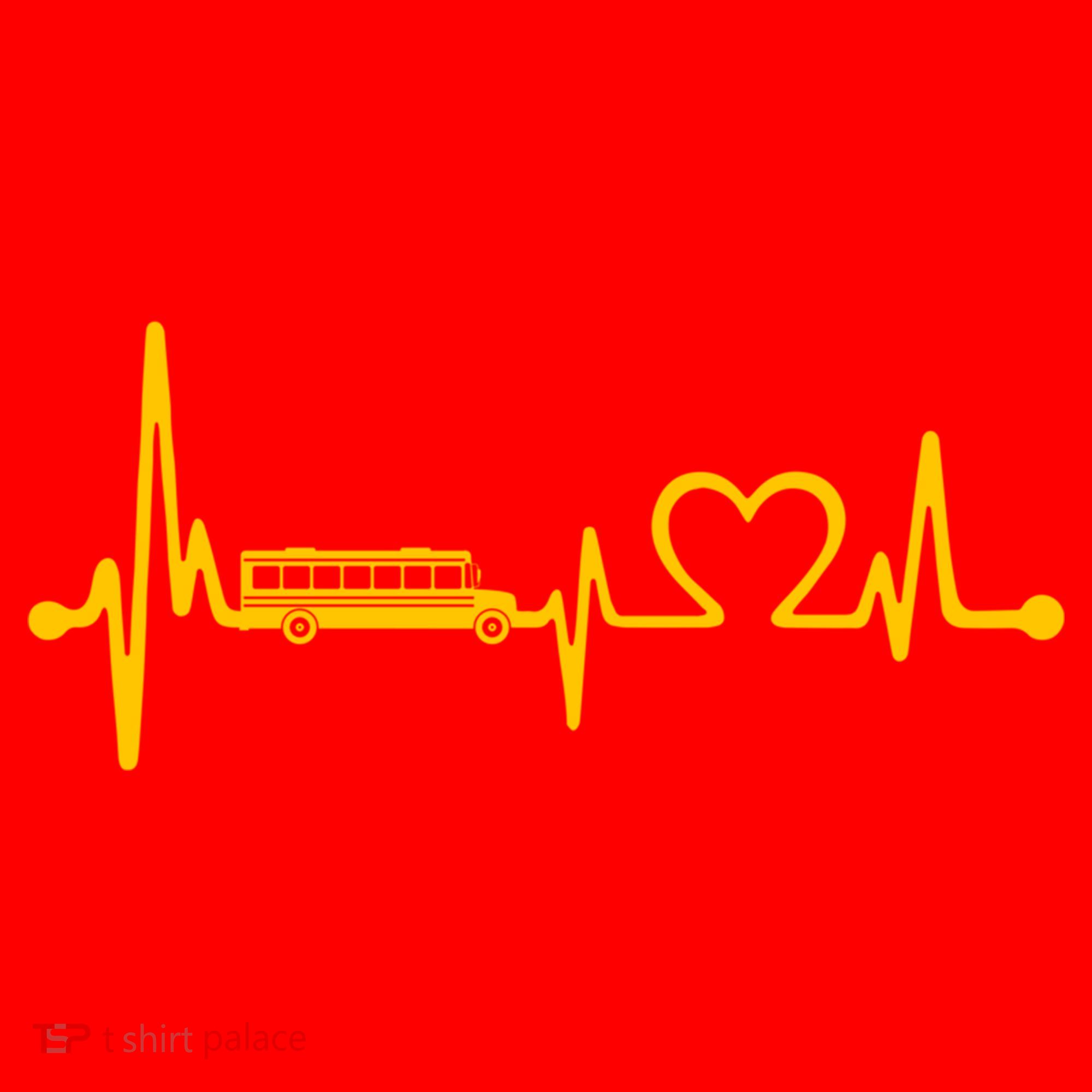 Funny School Bus Driver Gift Love School Bus Heartbeat Gift Santa Hat