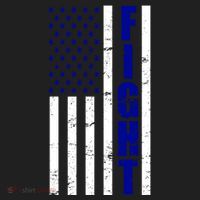 Fight Support Blue American Flag Women's Sweatshirt thumb 2