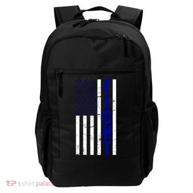 Fight Support Blue American Flag Backpack