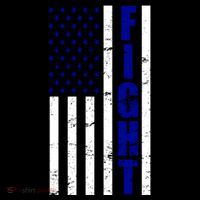 Fight Support Blue American Flag Coaster thumb 2