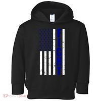 Fight Support Blue American Flag Toddler Hoodie thumb 0