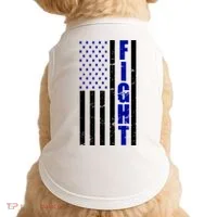 Fight Support Blue American Flag Doggie Tank thumb 0