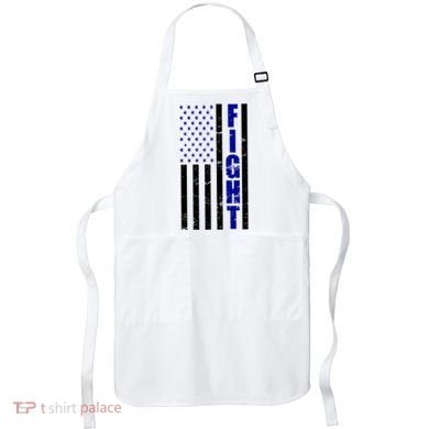 Fight Support Blue American Flag Apron