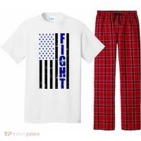 Fight Support Blue American Flag Pajama Set thumb 0