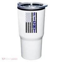 Fight Support Blue American Flag Tumbler thumb 0