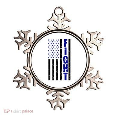 Fight Support Blue American Flag Ornament