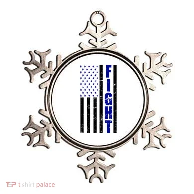 Fight Support Blue American Flag Ornament