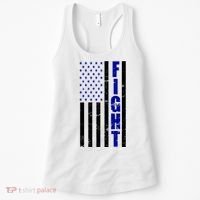 Fight Support Blue American Flag Women's Tank Top thumb 0