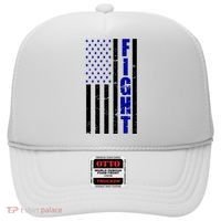 Fight Support Blue American Flag Hat thumb 0