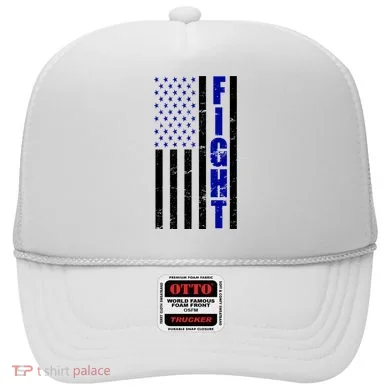 Fight Support Blue American Flag Hat