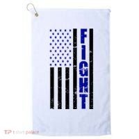 Fight Support Blue American Flag Golf Towel thumb 0