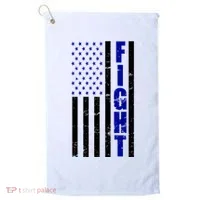 Fight Support Blue American Flag Golf Towel thumb 0
