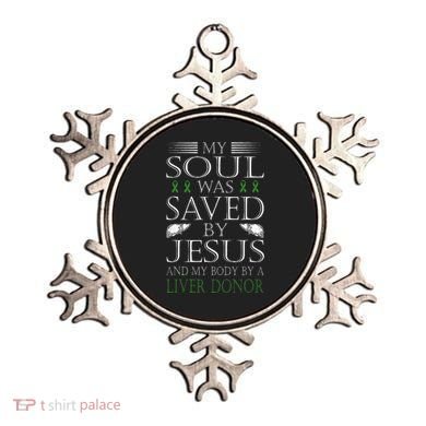 Funny Saved By Jesus And A Liver Donor Liver Transplant Ornament