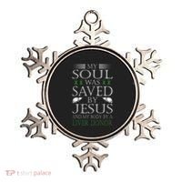 Funny Saved By Jesus And A Liver Donor Liver Transplant Ornament thumb 0