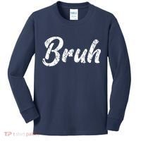Fresh Seriously Bruh Brah Bro Dude Hip Hop Urban Slang Kids Long Sleeve Shirt thumb 0
