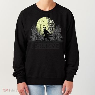 Funny Sasquatch Bigfoot Easter Bunny Ears Cryptid Monster Women's Sweatshirt
