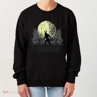 Funny Sasquatch Bigfoot Easter Bunny Ears Cryptid Monster Women's Sweatshirt thumb 0