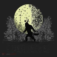 Funny Sasquatch Bigfoot Easter Bunny Ears Cryptid Monster Women's Sweatshirt thumb 2