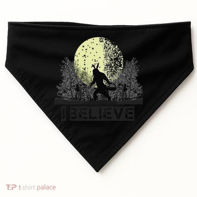 Funny Sasquatch Bigfoot Easter Bunny Ears Cryptid Monster USA-Made Doggie Bandana