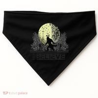 Funny Sasquatch Bigfoot Easter Bunny Ears Cryptid Monster USA-Made Doggie Bandana thumb 0
