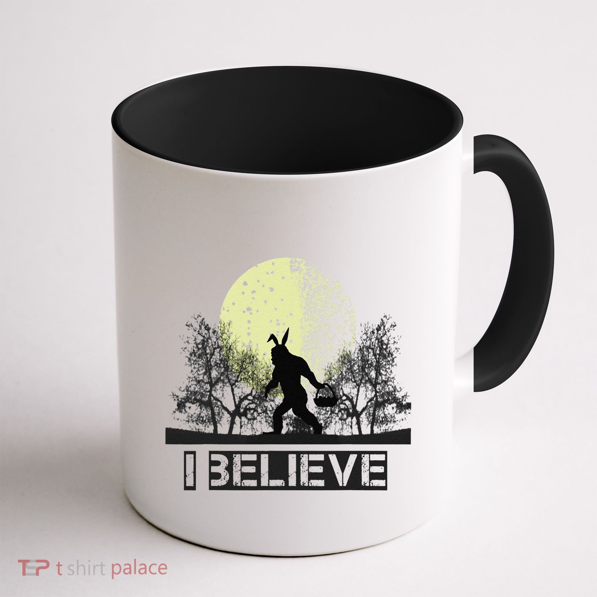 Funny Sasquatch Bigfoot Easter Bunny Ears Cryptid Monster Coffee Mug