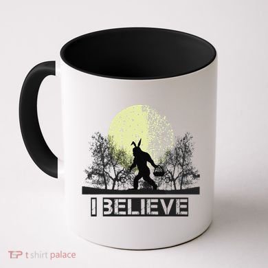 Funny Sasquatch Bigfoot Easter Bunny Ears Cryptid Monster Coffee Mug