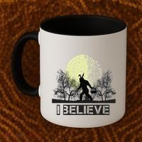 Funny Sasquatch Bigfoot Easter Bunny Ears Cryptid Monster Coffee Mug thumb 2