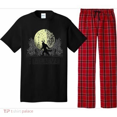 Funny Sasquatch Bigfoot Easter Bunny Ears Cryptid Monster Pajama Set