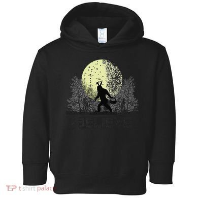 Funny Sasquatch Bigfoot Easter Bunny Ears Cryptid Monster Toddler Hoodie
