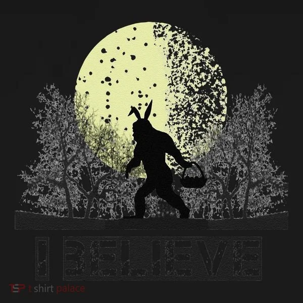 Funny Sasquatch Bigfoot Easter Bunny Ears Cryptid Monster Toddler Hoodie