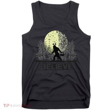 Funny Sasquatch Bigfoot Easter Bunny Ears Cryptid Monster Tank Top