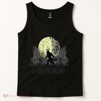 Funny Sasquatch Bigfoot Easter Bunny Ears Cryptid Monster Tank Top thumb 2