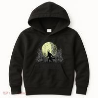 Funny Sasquatch Bigfoot Easter Bunny Ears Cryptid Monster Kids Hoodie thumb 0