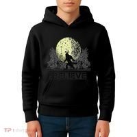 Funny Sasquatch Bigfoot Easter Bunny Ears Cryptid Monster Kids Hoodie thumb 4